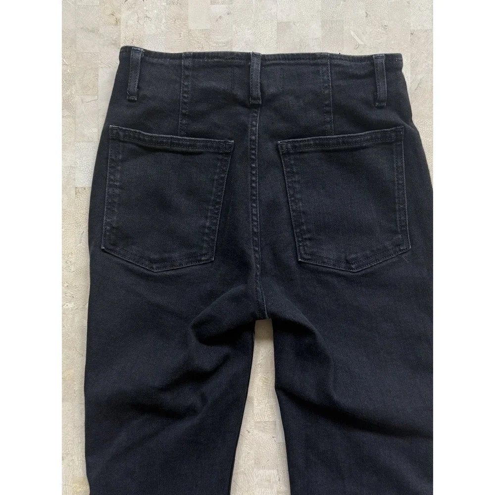 WE THE FREE By Free People Level Up Slit Bootcut Jeans Women's Size 27 Black